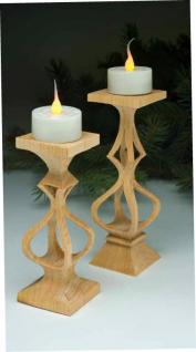 Compound-Cut Candleholders
