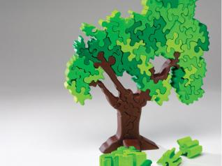 Freestanding design can be customized for a fun gift