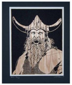 Battle Cry by Kerry Hallam earned both the People's Choice and the Editor's Choice in the fretwork portraits category.