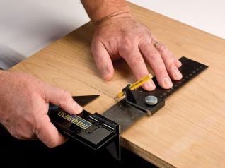 The M Power Combination 3-D Square combines the three most useful squares into one compact but heavy-duty tool.