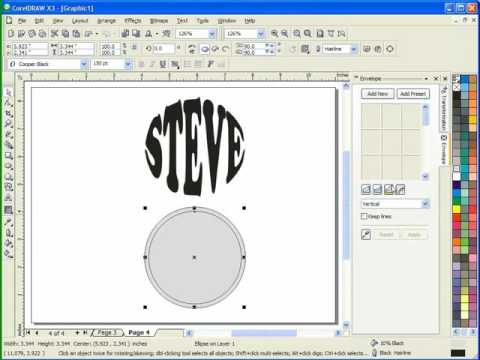 Corel Draw’s Interactive Envelope Tool