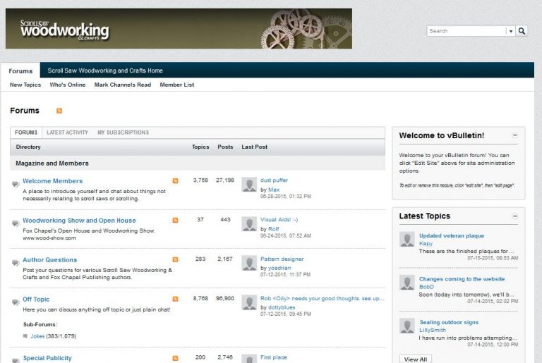 Scroll Saw Woodworking & Crafts Forum Live