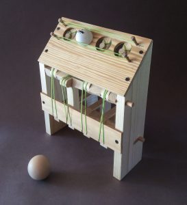 This ping pong ball launcher is another project Bob is working on.