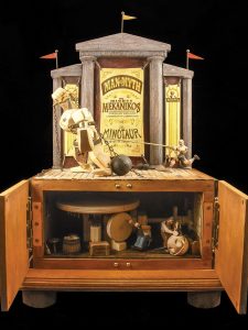 Mekanikos vs. the Minotaur is an elaborate mechanical machine.