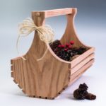 Slatted Basket Lead-White