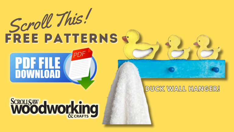 FREE SCROLL SAW PATTERN: Duck Wall Hanger