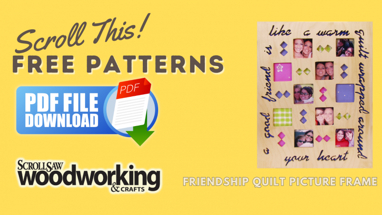 FREE PATTERN:  Friendship Quilt Picture Frame