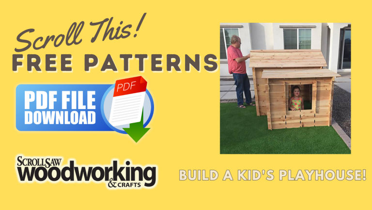 FREE PLANS:  Build a Notched Board Playhouse!