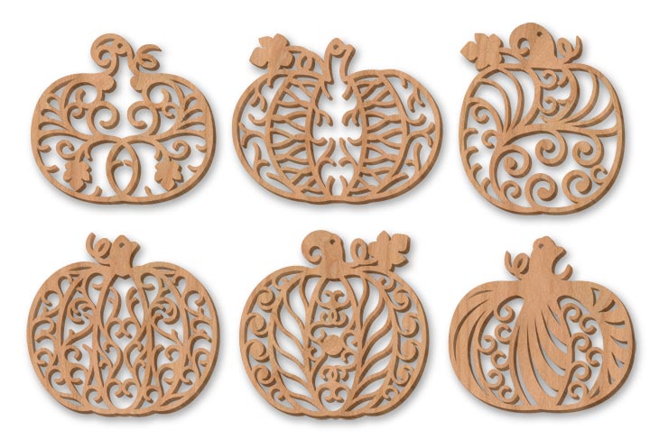 Filigree Fretwork Pumpkins