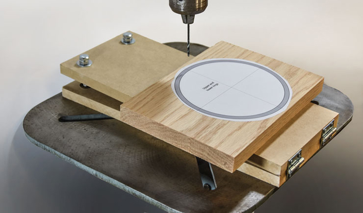 Adjustable Angle Drill Press Jig