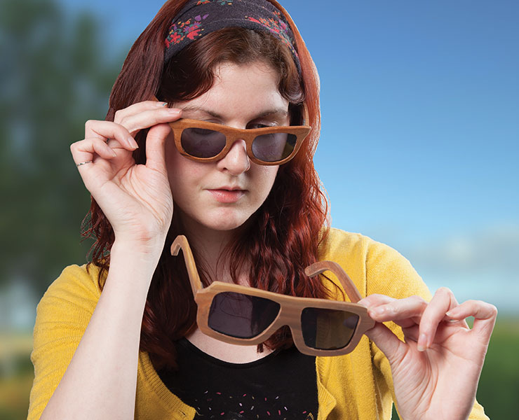 Scroll Your Own Wooden Sunglasses