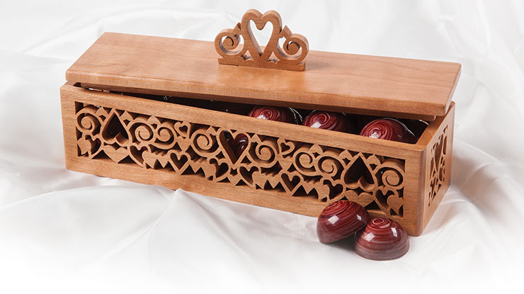 Fretwork Heart Box