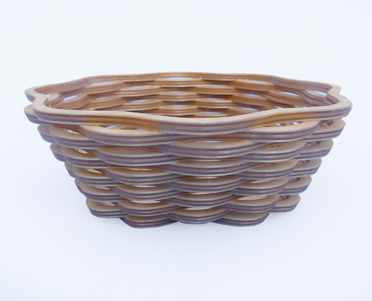 Scroll Sawn Wicker-Style Basket